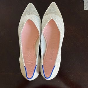 Gold metallic Rothy’s. Worn twice. Size 8.5